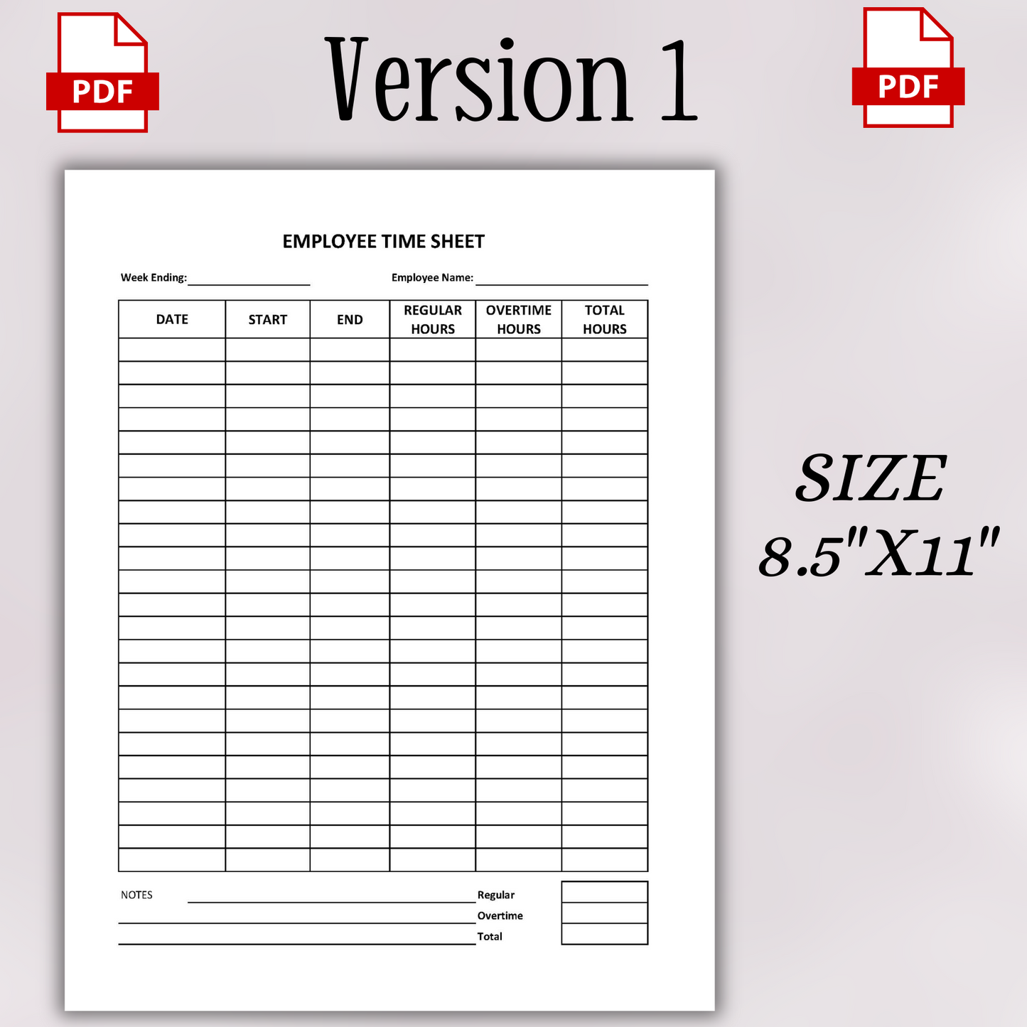 Employee Time Sheet (Standard)
