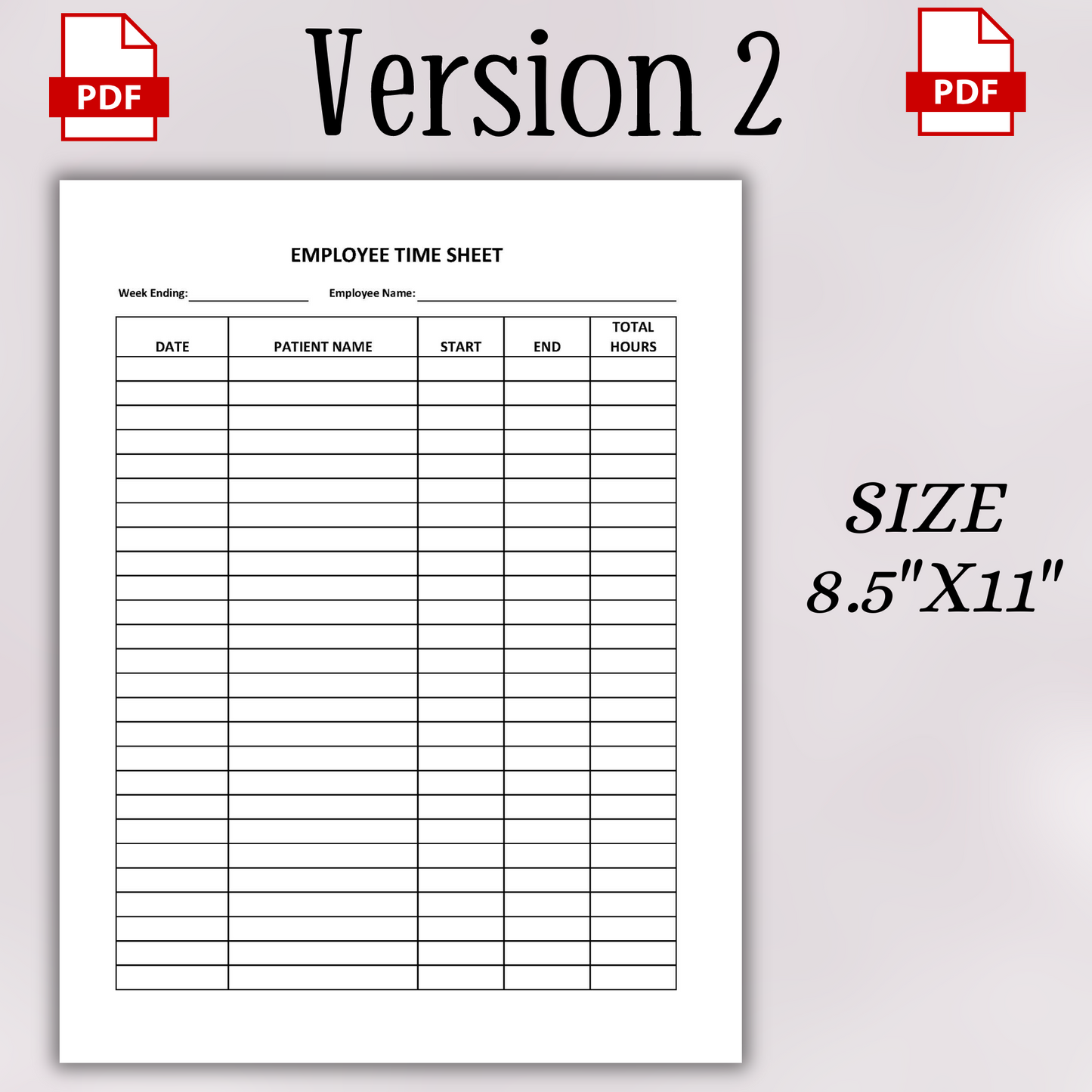 Employee Time Sheet (Caregiver Version)