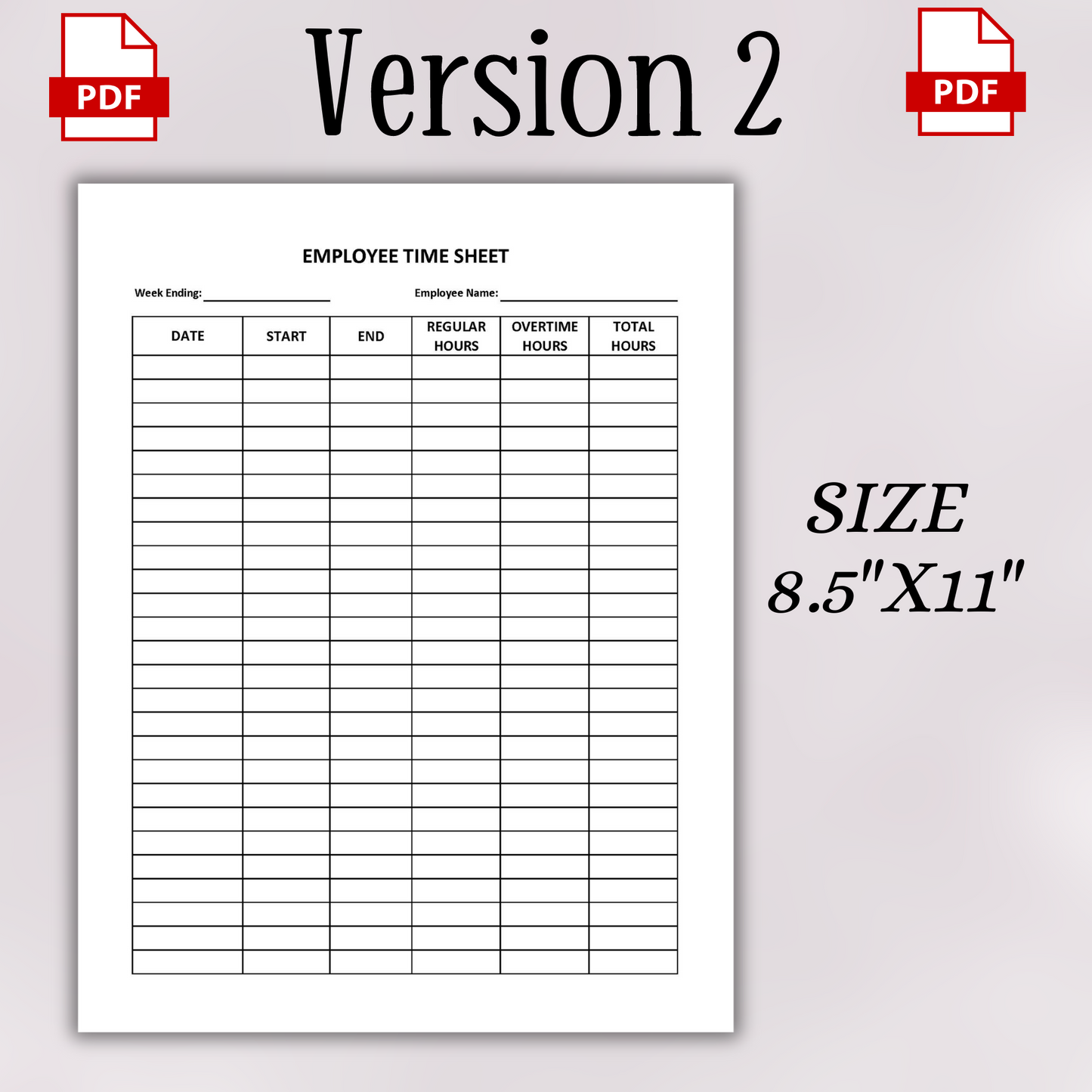 Employee Time Sheet (Standard)