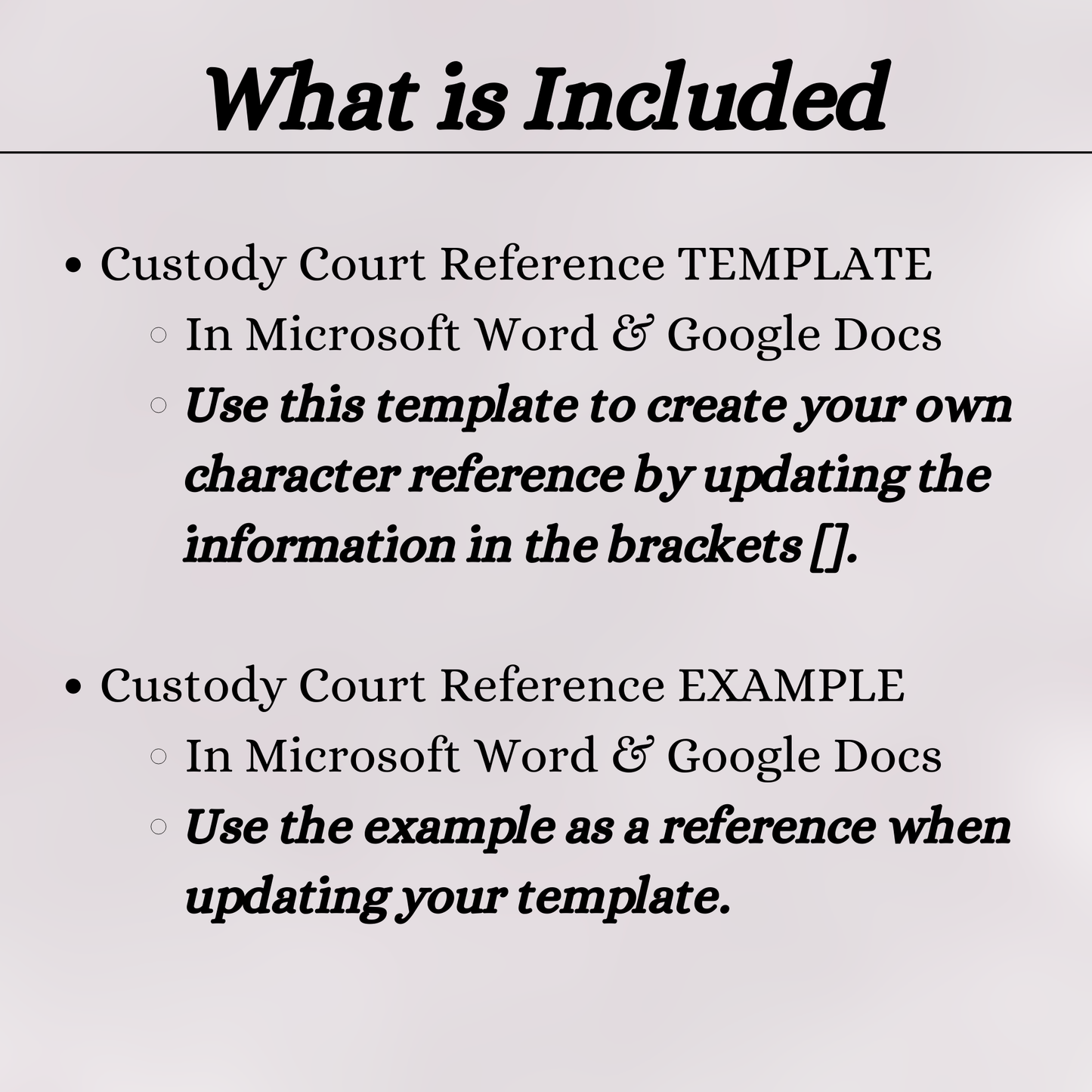 Court Reference (Word and Google Docs)