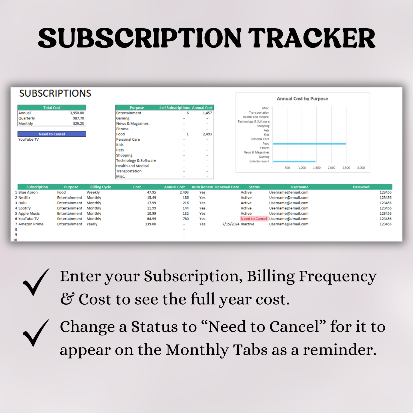 Budget Planner with Subscription, Debt & Savings Tracking