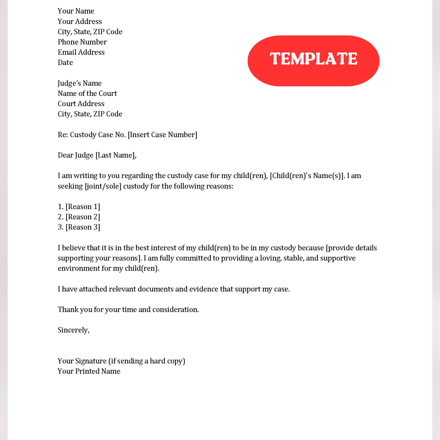 Court Reference (Word and Google Docs)