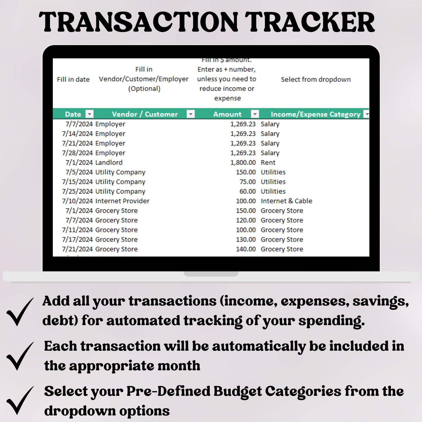 Budget Planner with Subscription, Debt & Savings Tracking