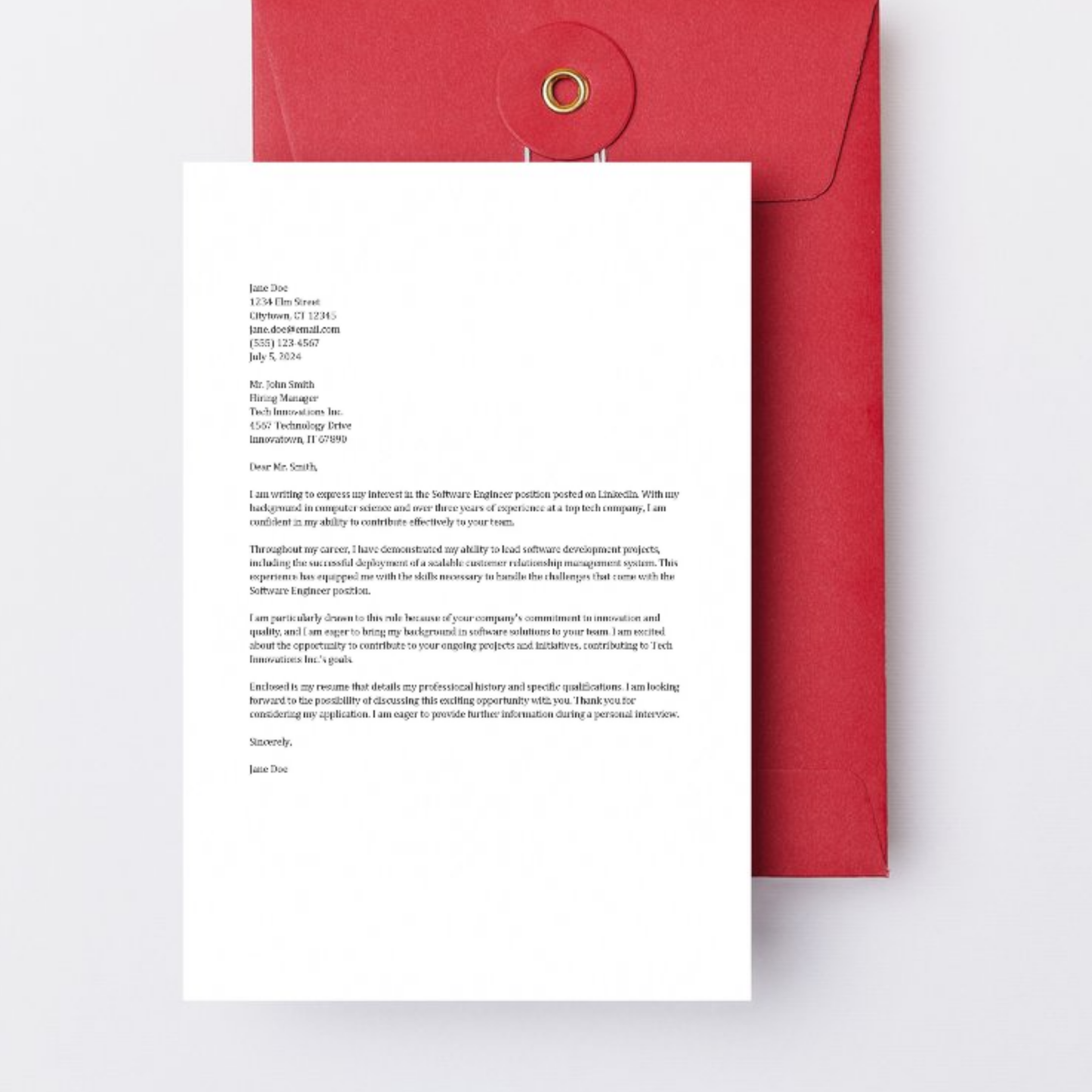 Cover Letter (Word and Google Docs)