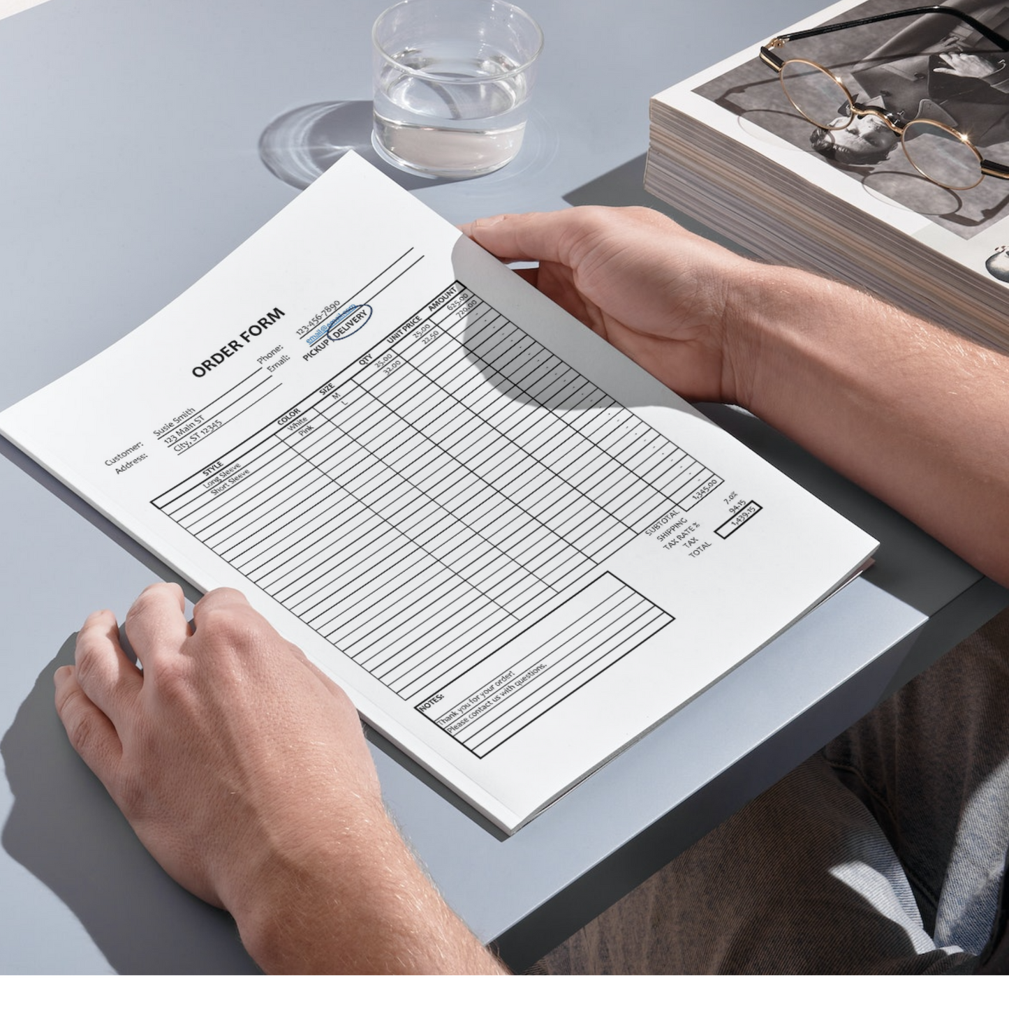 Order Form Template Version 1 (Google Sheets)