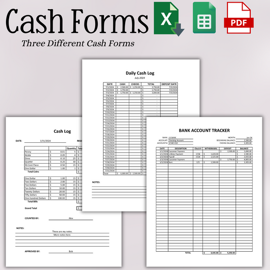 Cash Log Book
