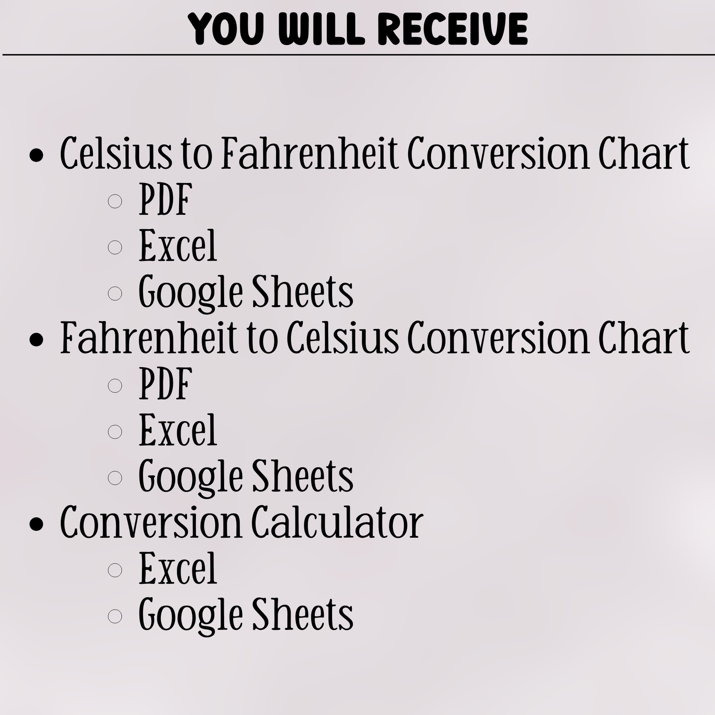 Printable Temperature Conversion Chart | Fahrenheit to Celsius and Celsius to Fahrenheit Temperature Chart | Convert Temperature Table