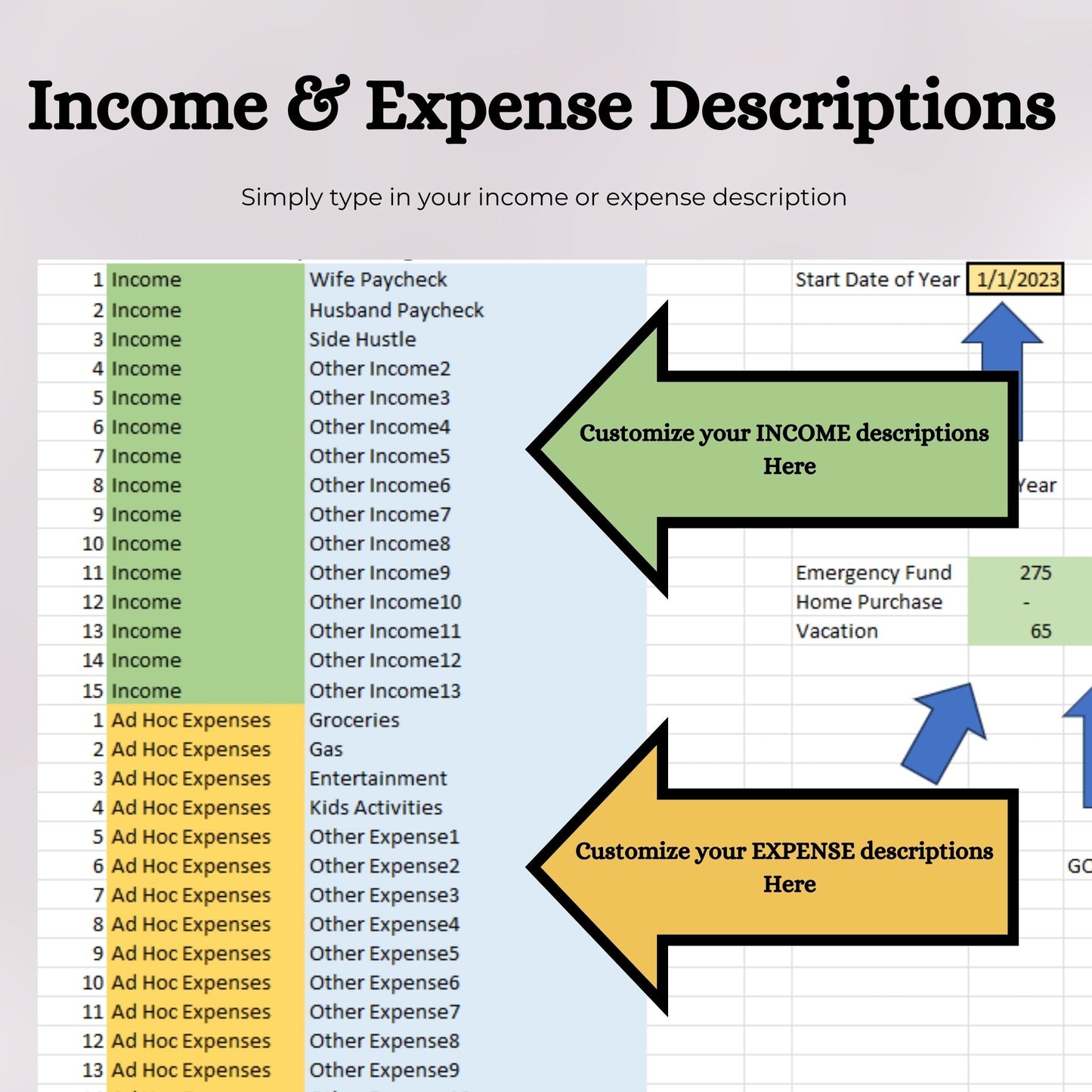 Weekly Budget Template (Excel)