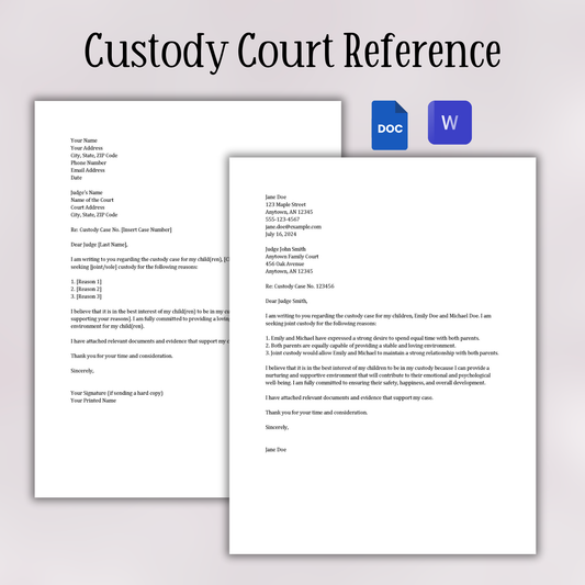Court Reference (Word and Google Docs)