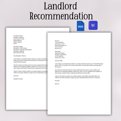 Retirement Letter (Word and Google Docs)