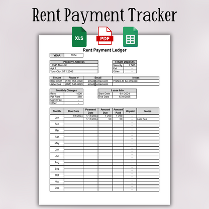 Rent Payment Tracker