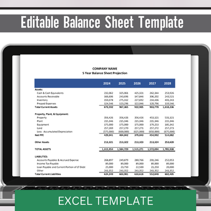 Balance Sheet Projection (Excel)