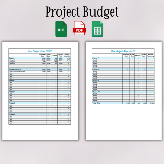 Simple Project Budget Tracker