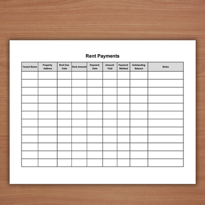 Rent Payment Tracker