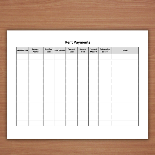 Rent Payment Tracker