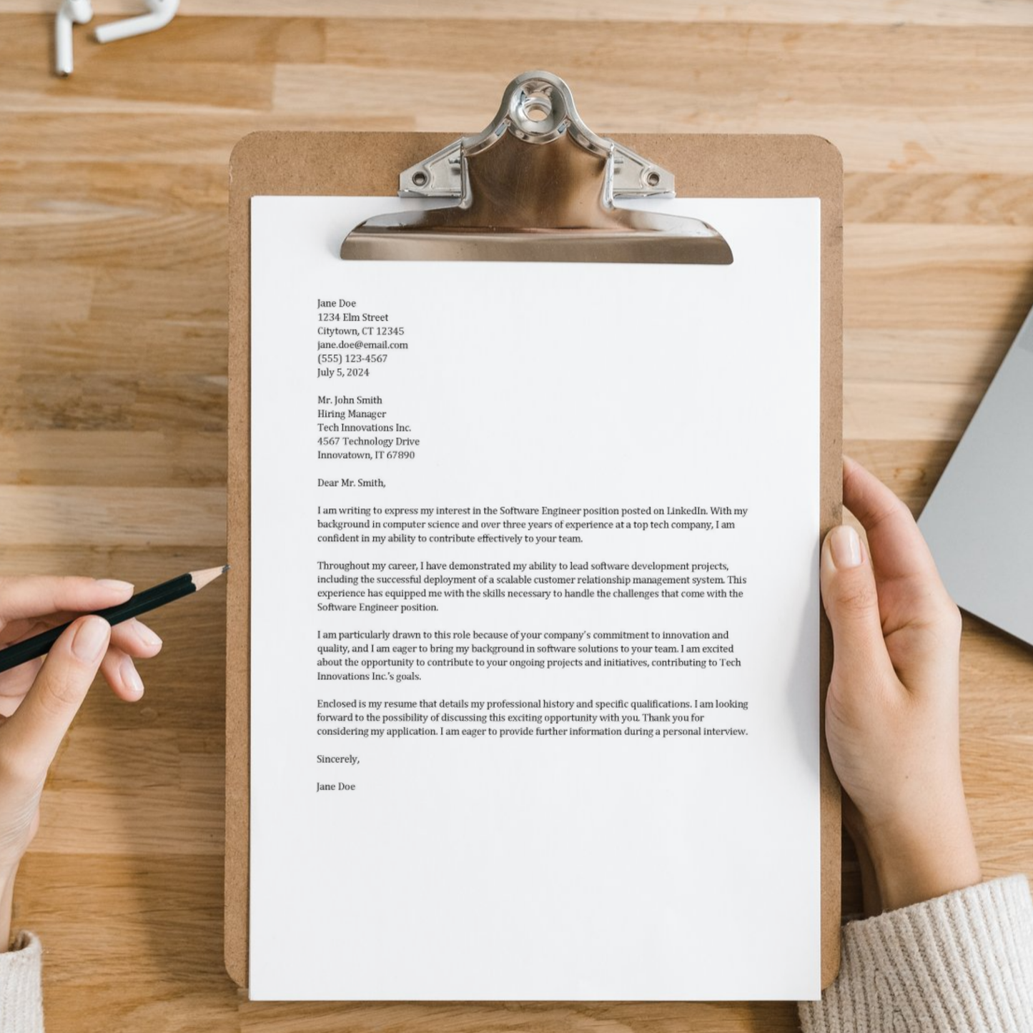 Cover Letter (Word and Google Docs)