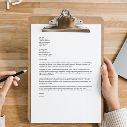 Cover Letter (Word and Google Docs)