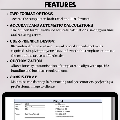 Invoice Template (Excel & PDF)