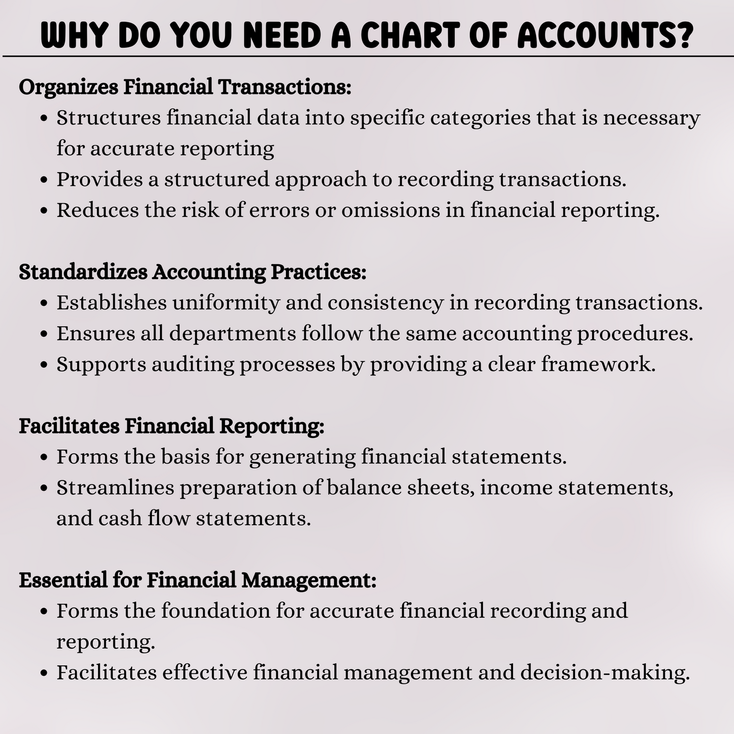 Chart of Accounts (Excel & Google Sheets)