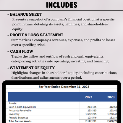 Financial Statement Template (Google Sheets)