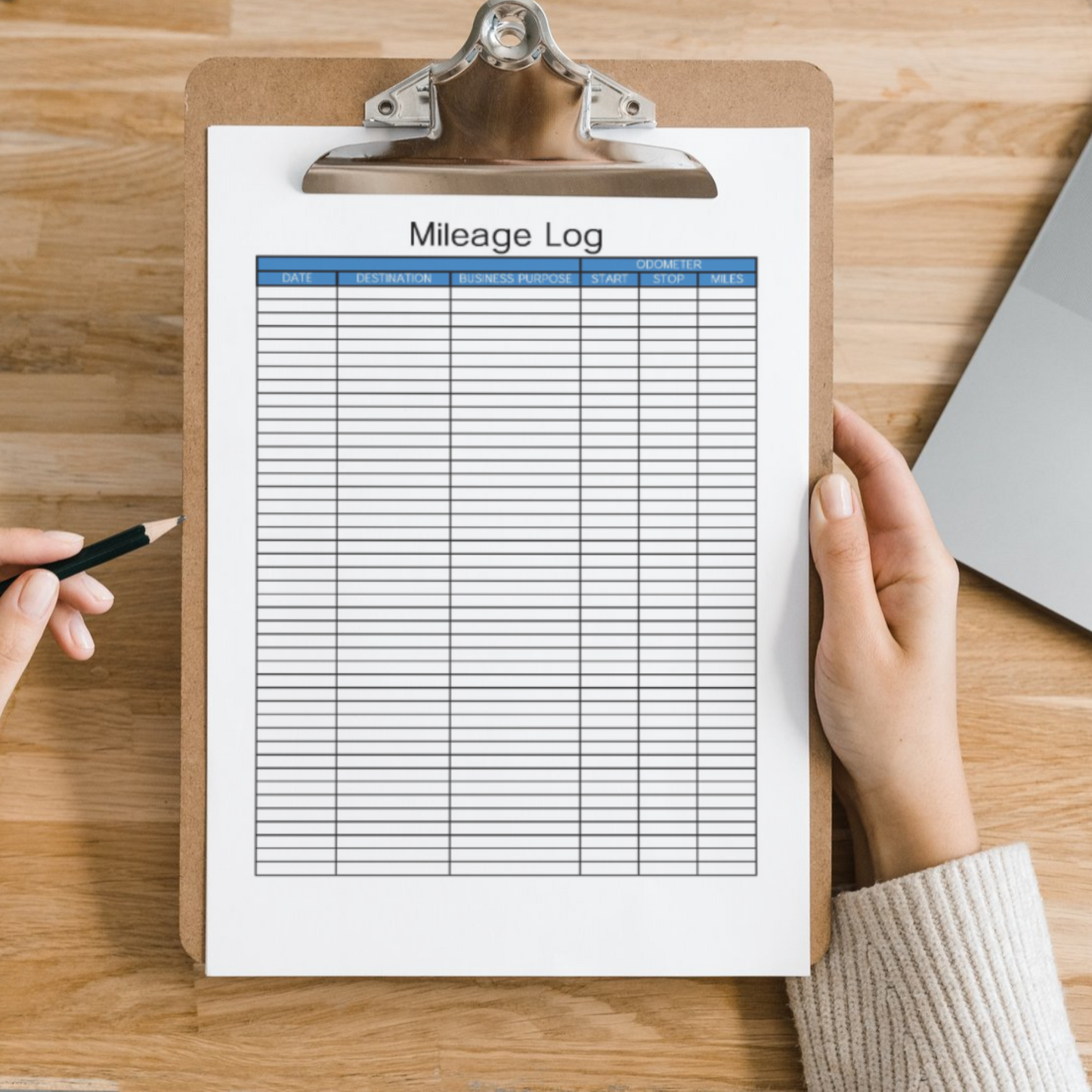 Mileage Log Book (Excel, Google Sheets, & PDF)