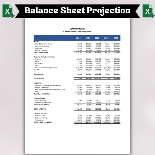 Balance Sheet Projection