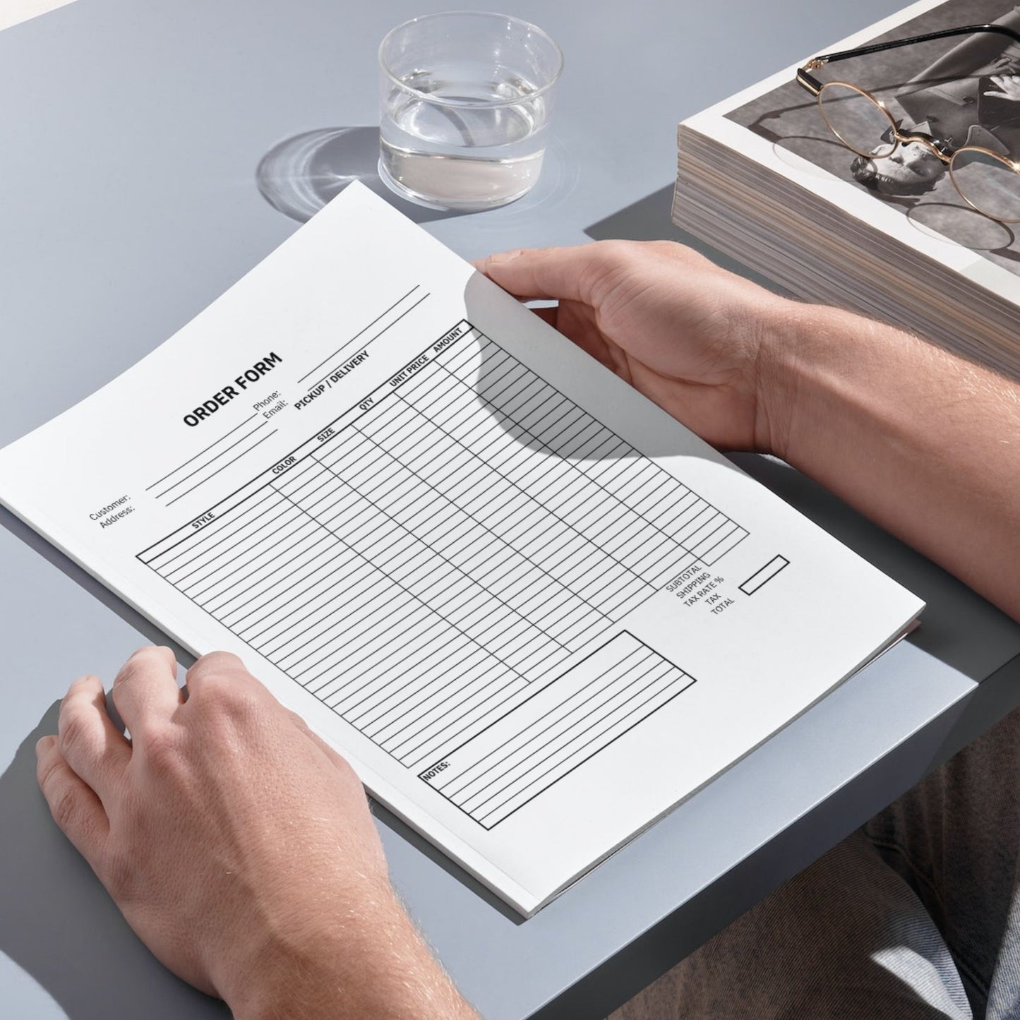 Order Form Template Version 1 (Excel)