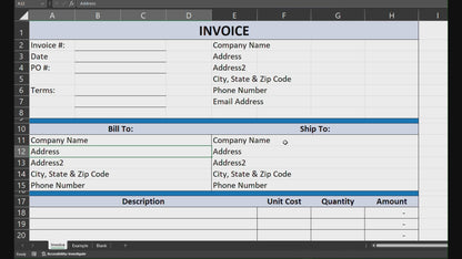 Invoice Template (Excel & PDF)